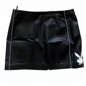 Playboy Leather Mini Skirt